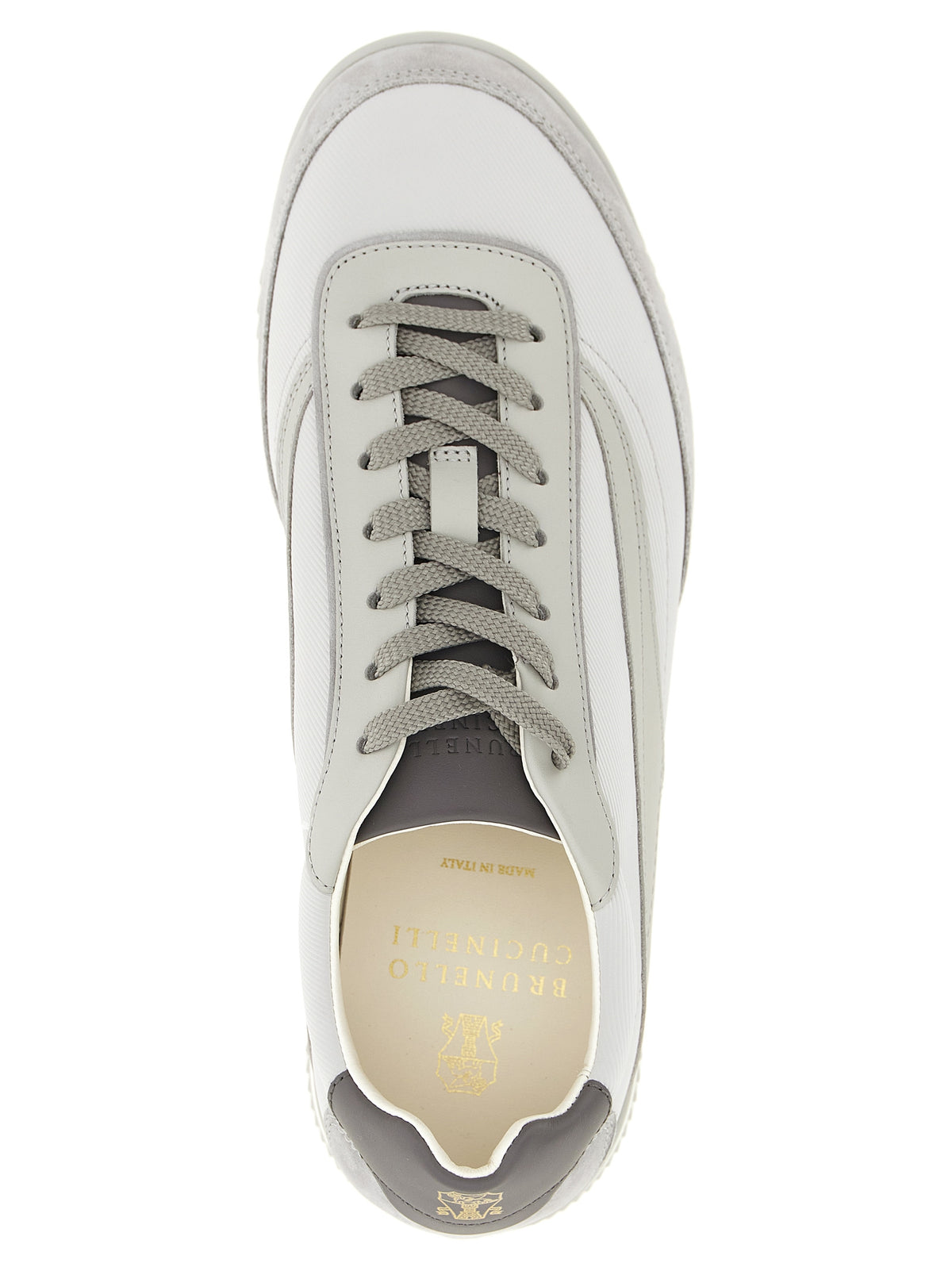 Brunello Cucinelli Gray Polyethylene Low Top Sneakers