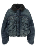Diesel Blue Cotton Denim Jacket