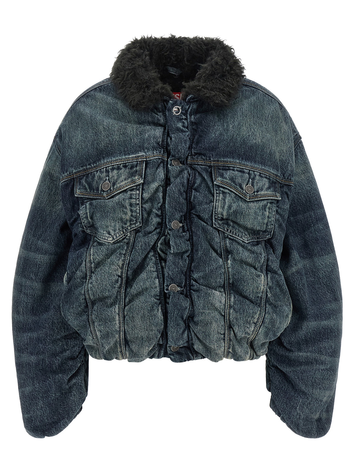 Diesel Blue Cotton Denim Jacket
