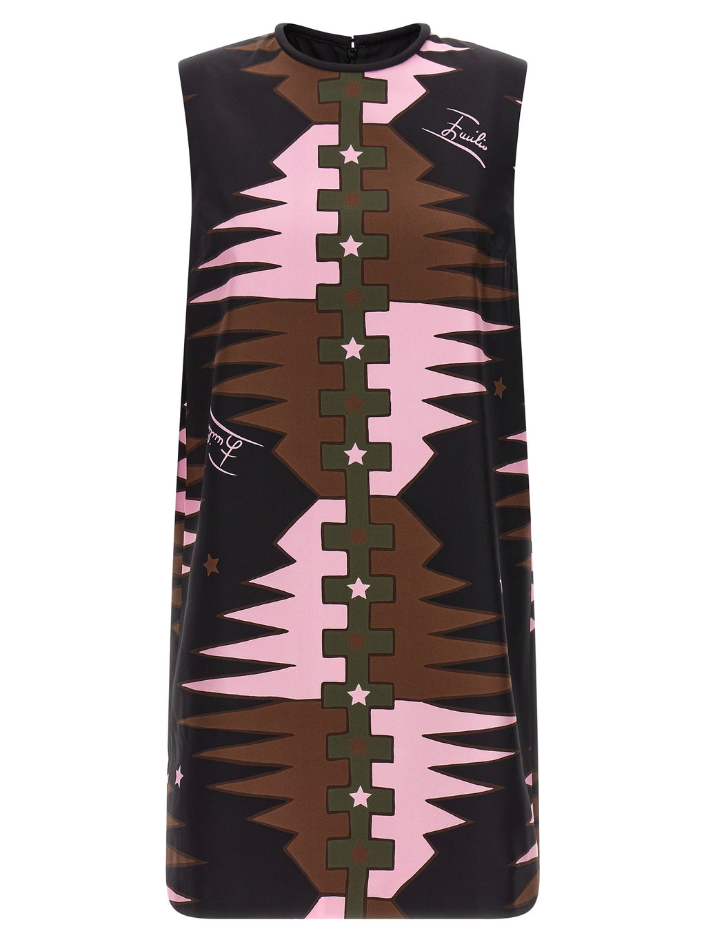 Emilio Pucci Multicolor Silk Short Dress