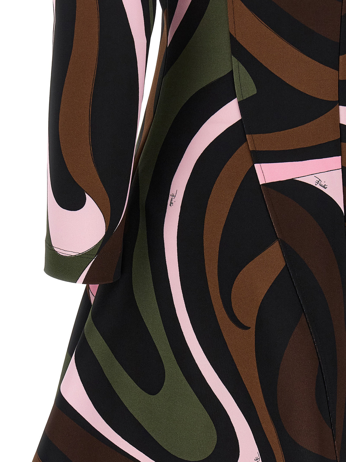 Emilio Pucci Multicolor Viscose Short Dress