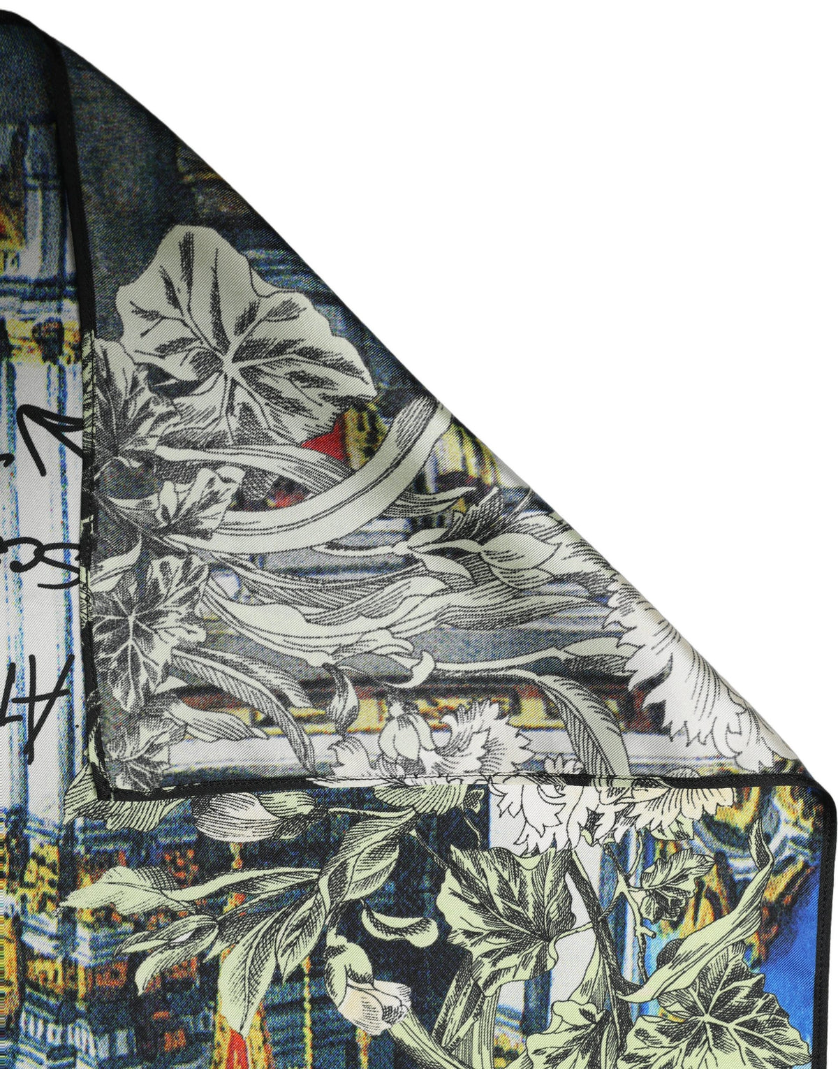 Dolce & Gabbana Multicolor Printed Silk Square Foulard Scarf