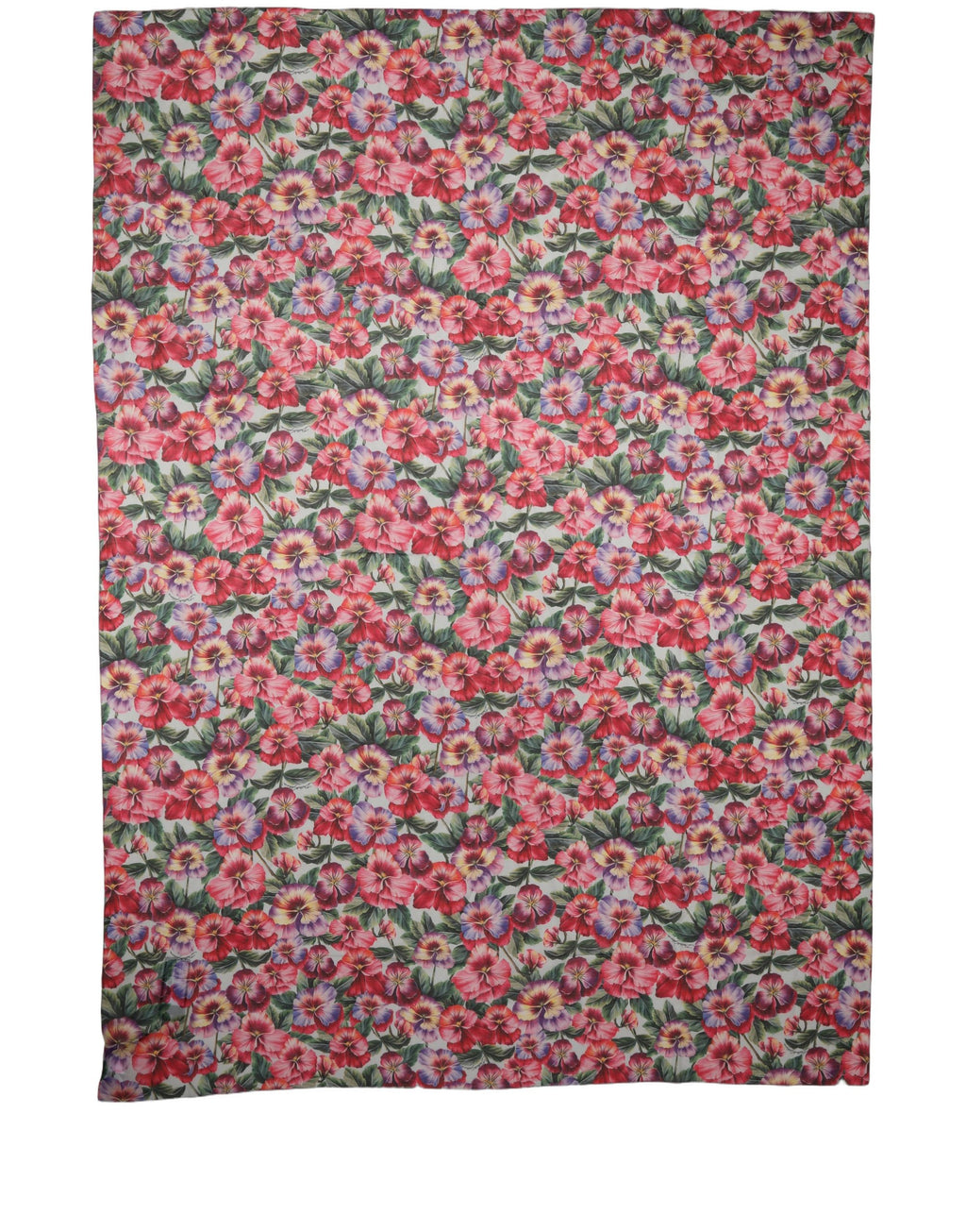 Dolce & Gabbana Multicolor Floral Cotton Lace Stole Scarf