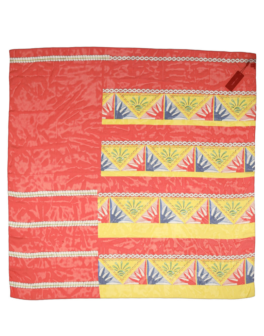 Dolce & Gabbana Multicolor Silk Printed Square Foulard Scarf