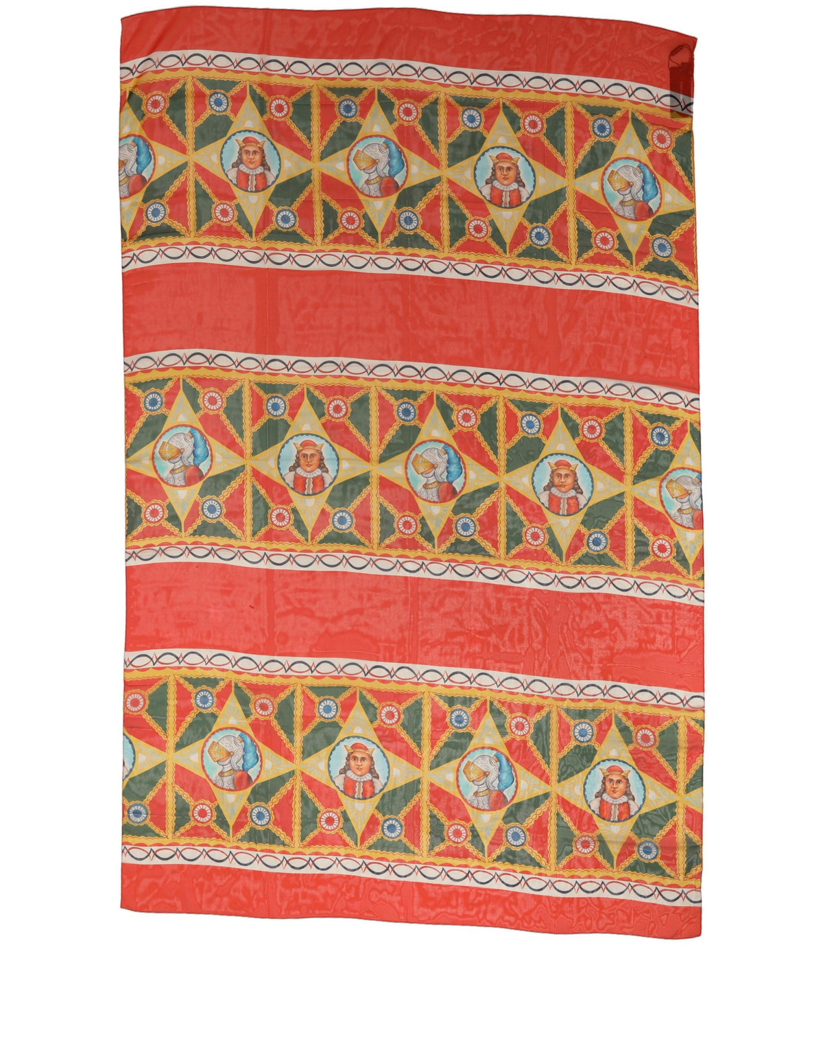 Dolce & Gabbana Multicolor Silk Printed Shawl Stole Scarf