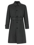 Lardini Gray Virgin Wool Coat