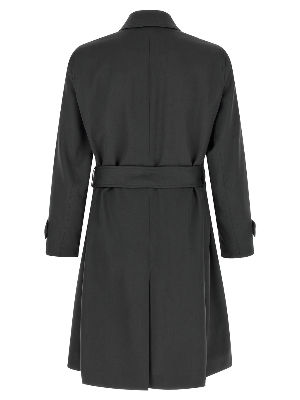 Lardini Gray Virgin Wool Coat
