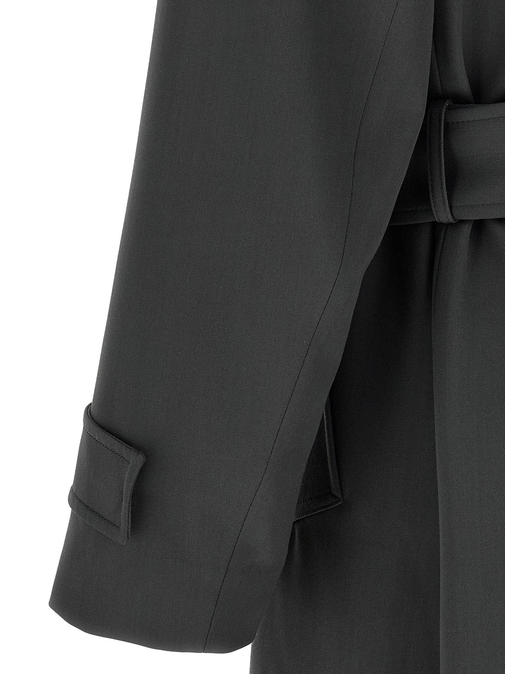 Lardini Gray Virgin Wool Coat