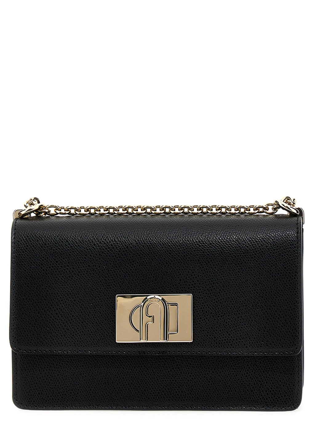 Furla Black Leather Crossbody Bag