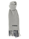 Jacquemus Gray Wool Scarf