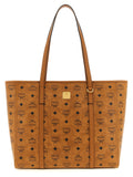 MCM Brown Polyethylene Tote Bag