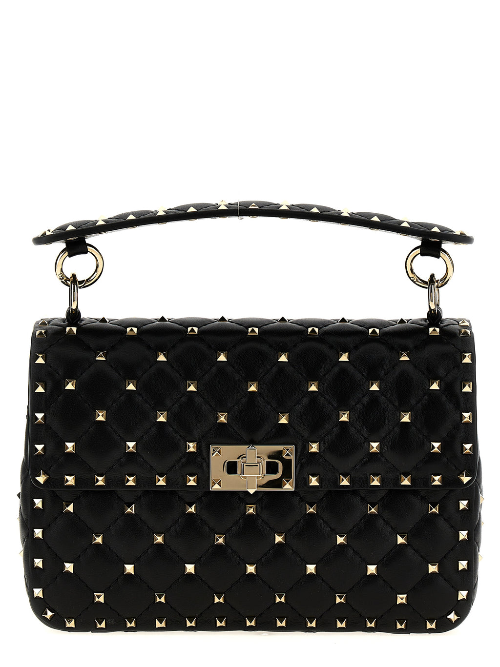Valentino Garavani Black Lamb Leather Shoulder Bag