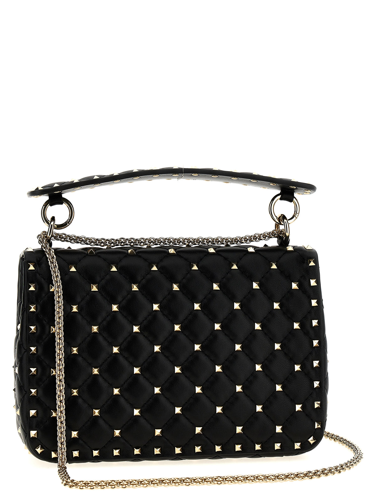 Valentino Garavani Black Lamb Leather Shoulder Bag
