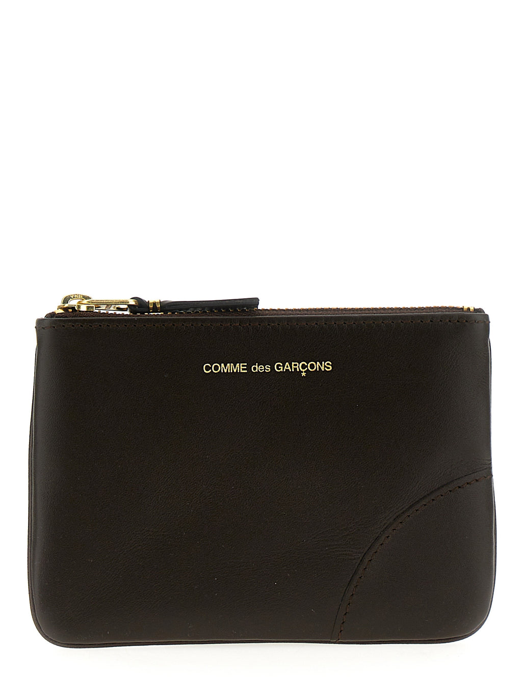 Comme Des Garçons Brown Calfskin Cardholder
