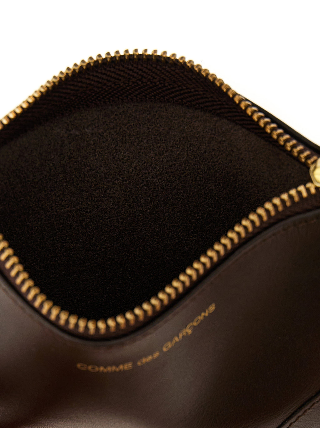 Comme Des Garçons Brown Calfskin Cardholder