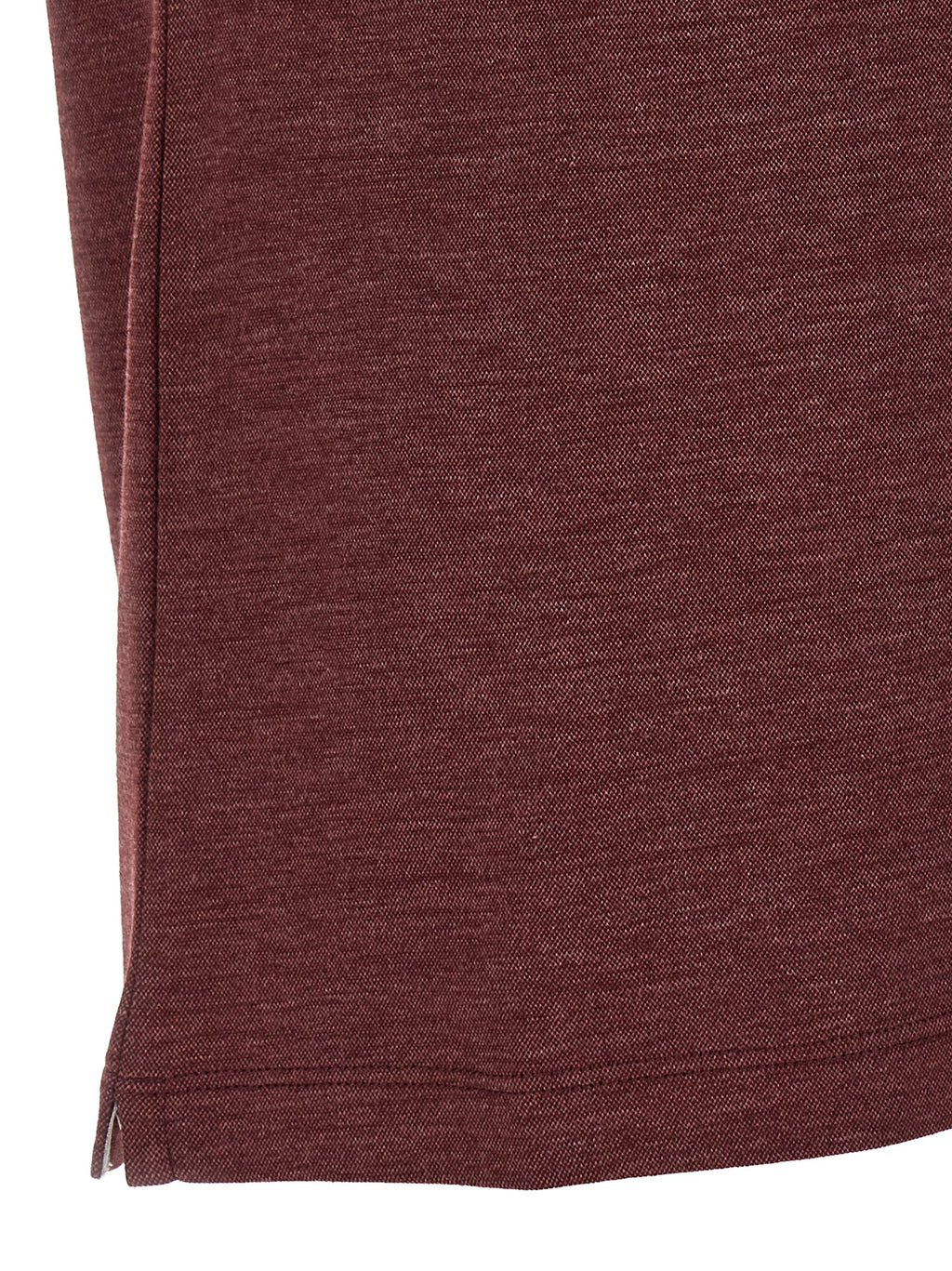 Brunello Cucinelli Bordeaux Virgin Wool Polo Shirt