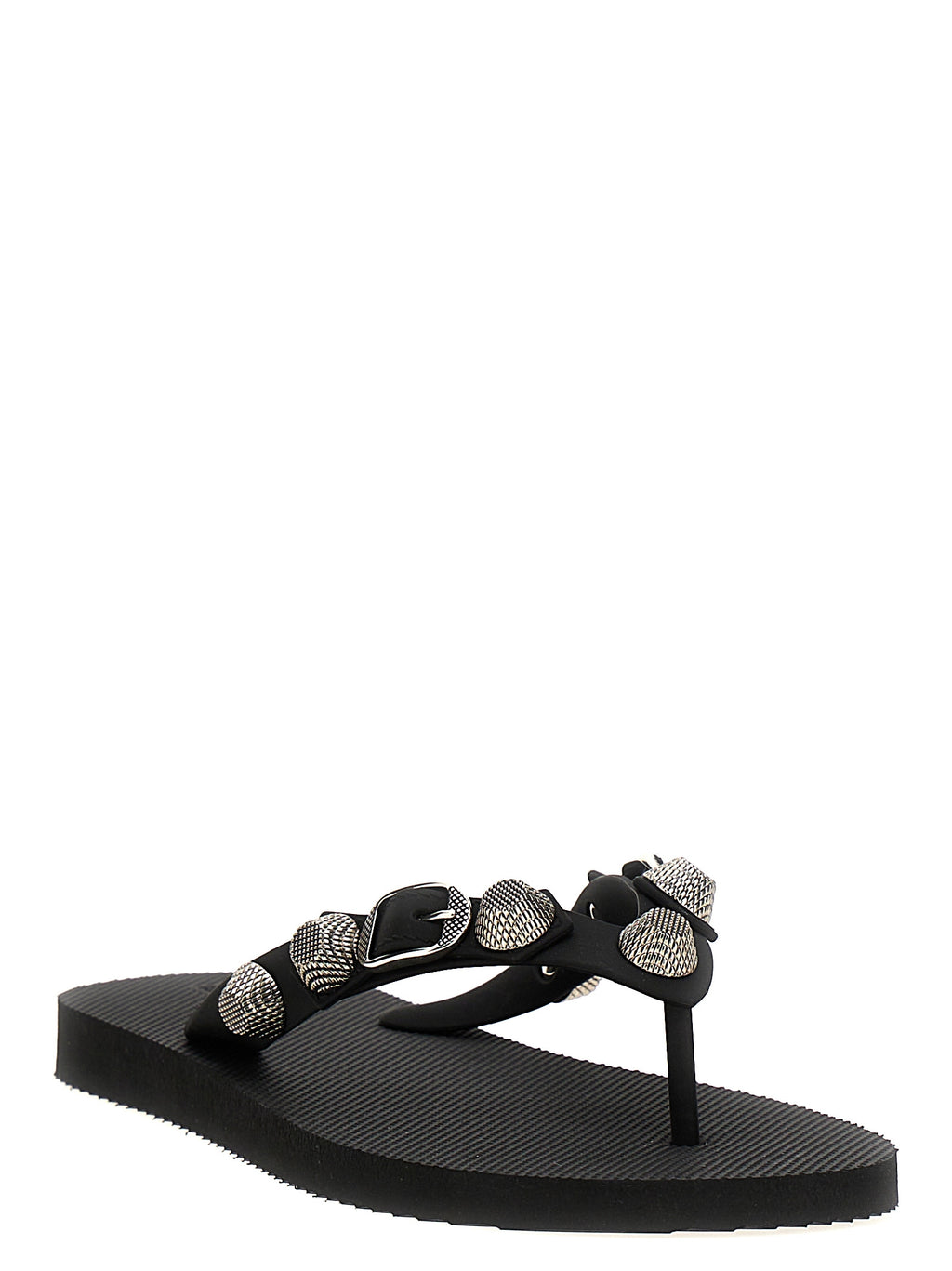 Balenciaga Black Rubber Slides