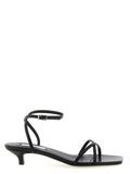 TOTEME Black Leather Mid Heel Pumps