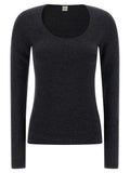 TOTEME Gray Viscose Cardigan