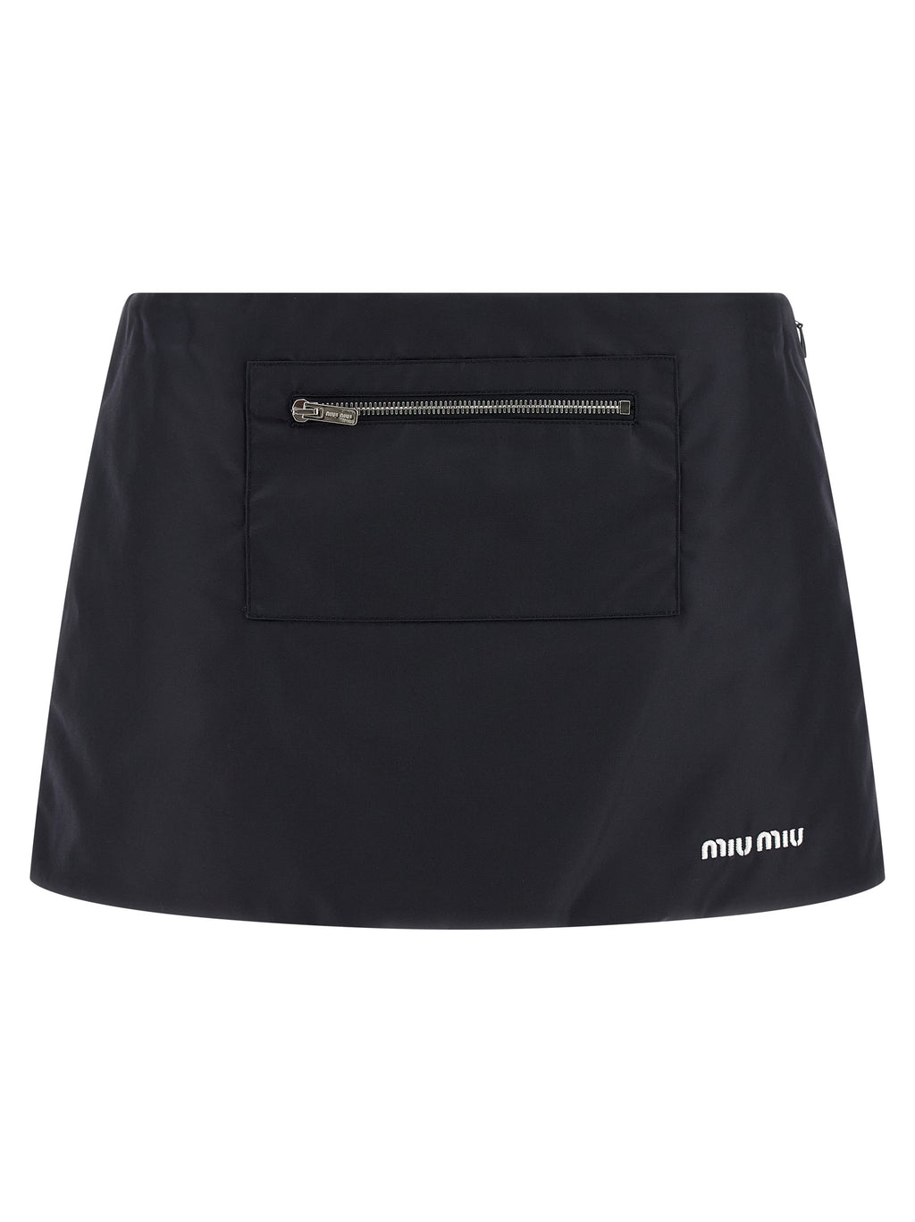 Miu Miu Blue Recycled Polyamide Long Skirt