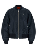 Prada Blue Polyamide Bomber