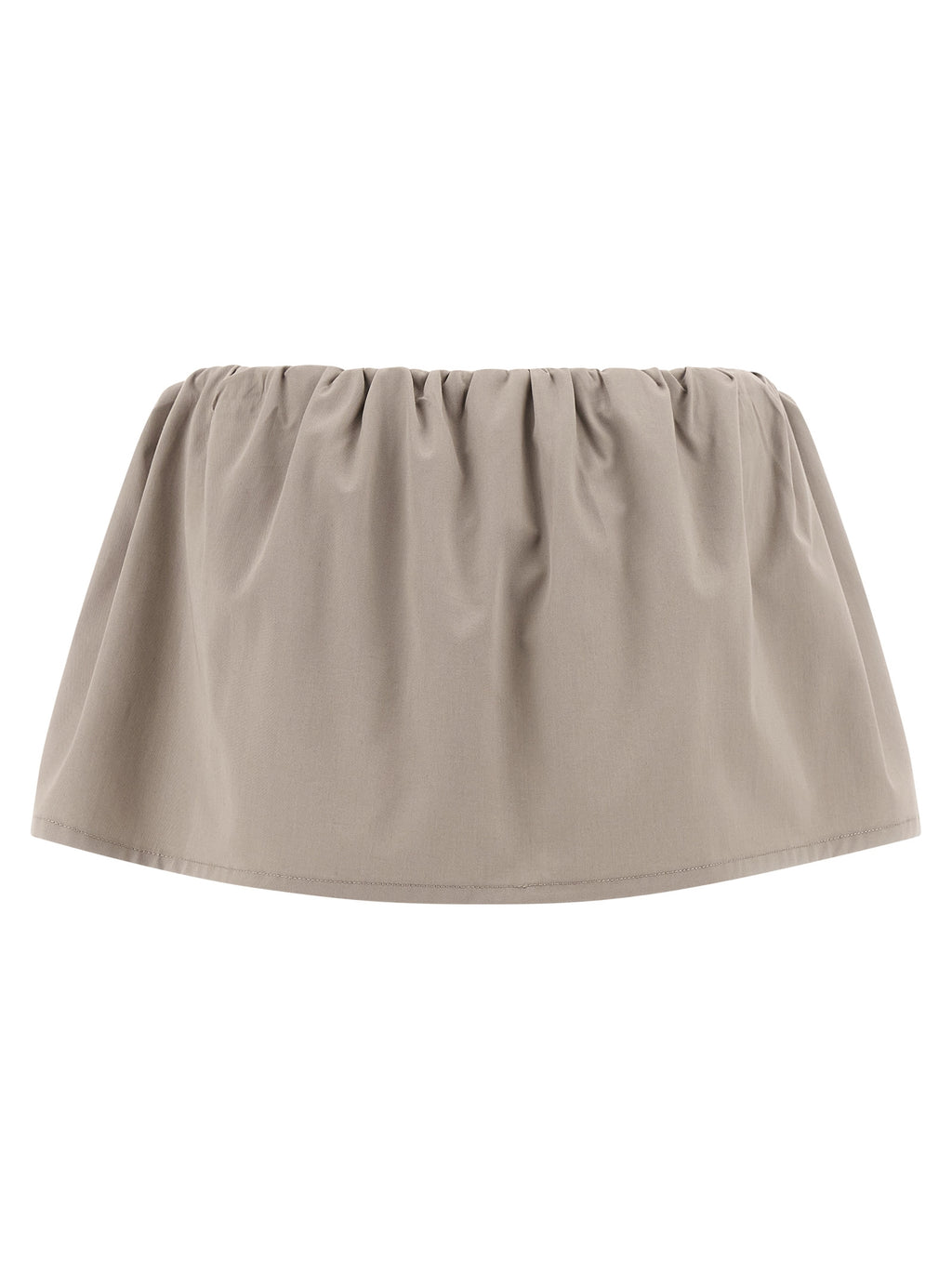 Miu Miu Gray Cotton Long Skirt
