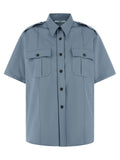 Prada Blue Cotton Blouse
