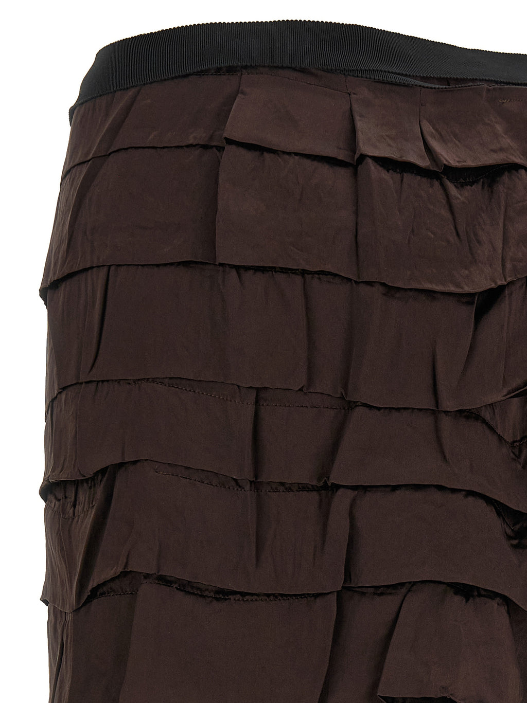 Prada Multicolor Silk Midi Skirt