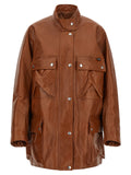Prada Brown Calfskin Leather Jacket