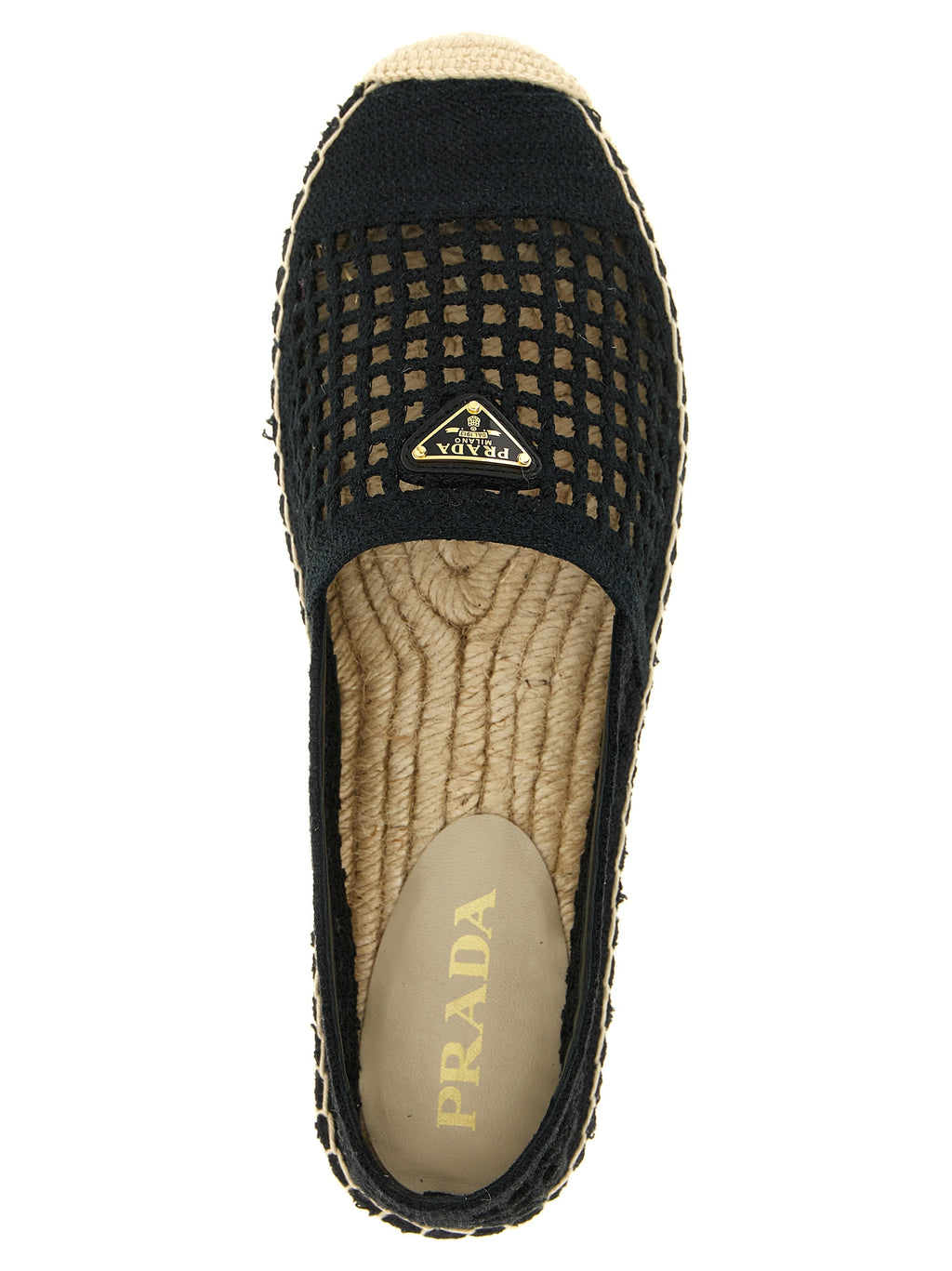 Prada Black Cotton Espadrilles