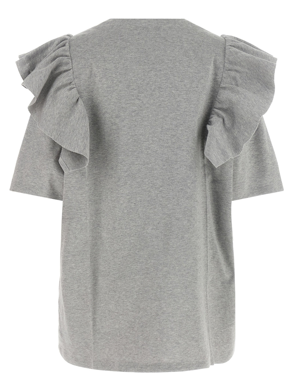 Miu Miu Gray Cotton Short Dress
