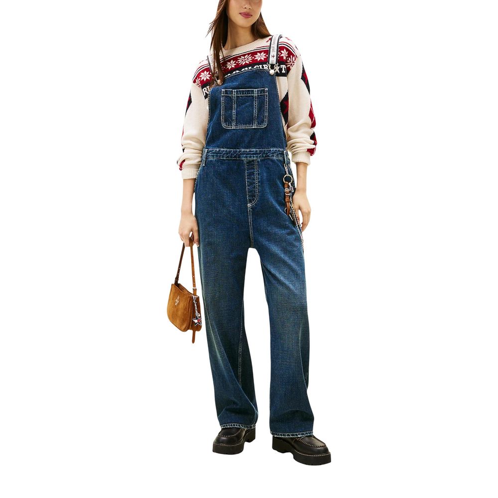Tommy Hilfiger Jeans-Jumpsuit aus Baumwolle in Blau