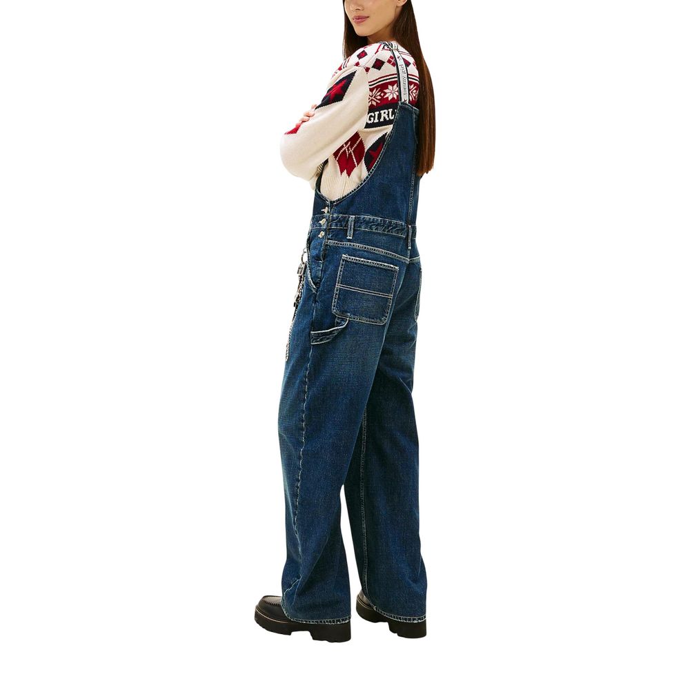 Tommy Hilfiger Jeans-Jumpsuit aus Baumwolle in Blau