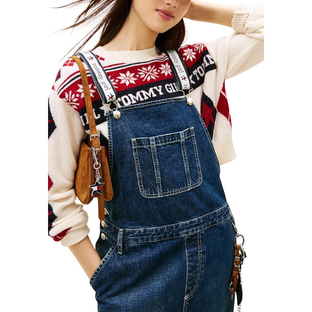 Tommy Hilfiger Jeans-Jumpsuit aus Baumwolle in Blau