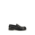 Dolce & Gabbana Black Calf Leather Bos Taurus Slip-On Loafers