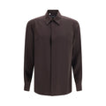 Dolce & Gabbana Brown Silk Shirt