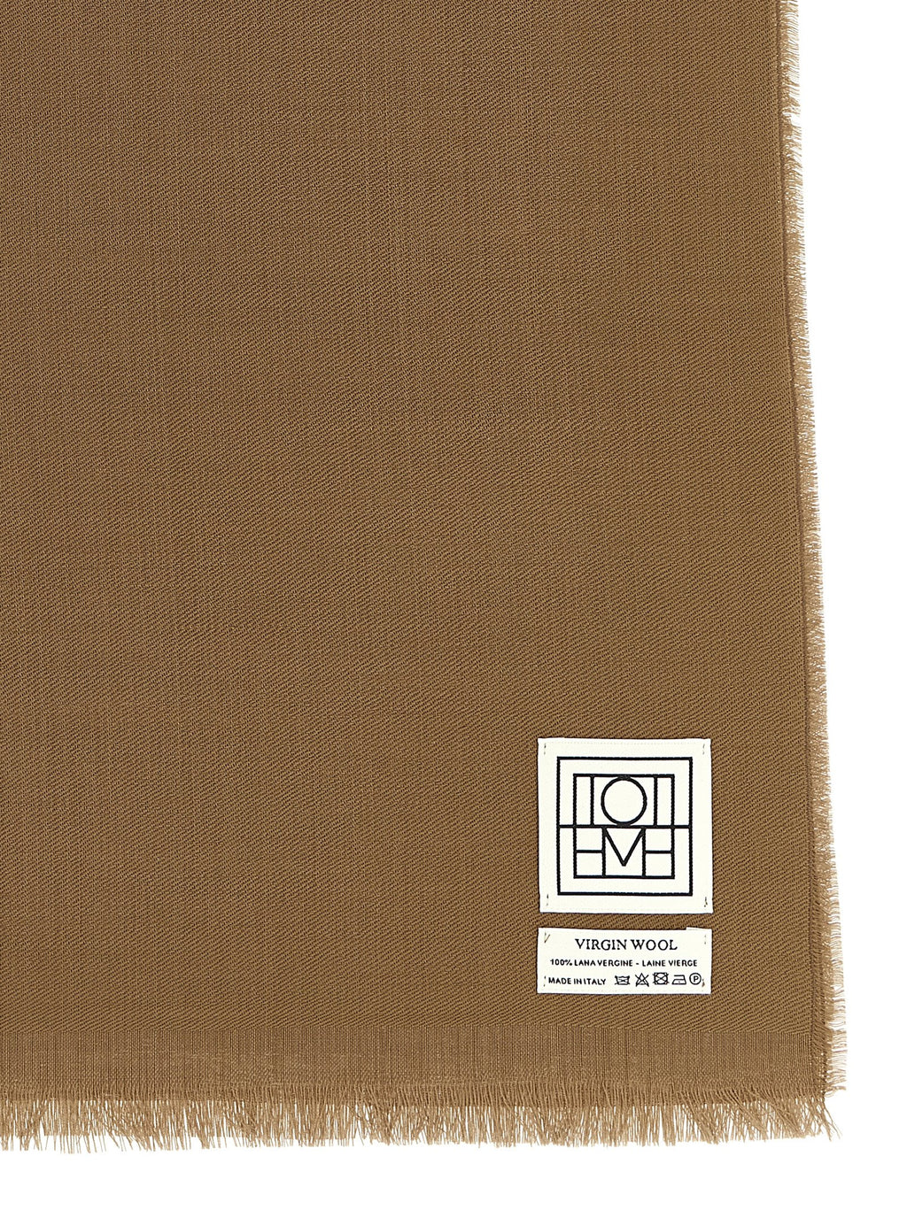 TOTEME Brown Virgin Wool Foulard