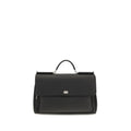 Dolce & Gabbana Black Calf Leather Bos Taurus Shoulder Bag