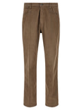 Prada Brown Cotton Casual Pants
