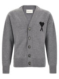 Ami Paris Gray Wool Cardigan