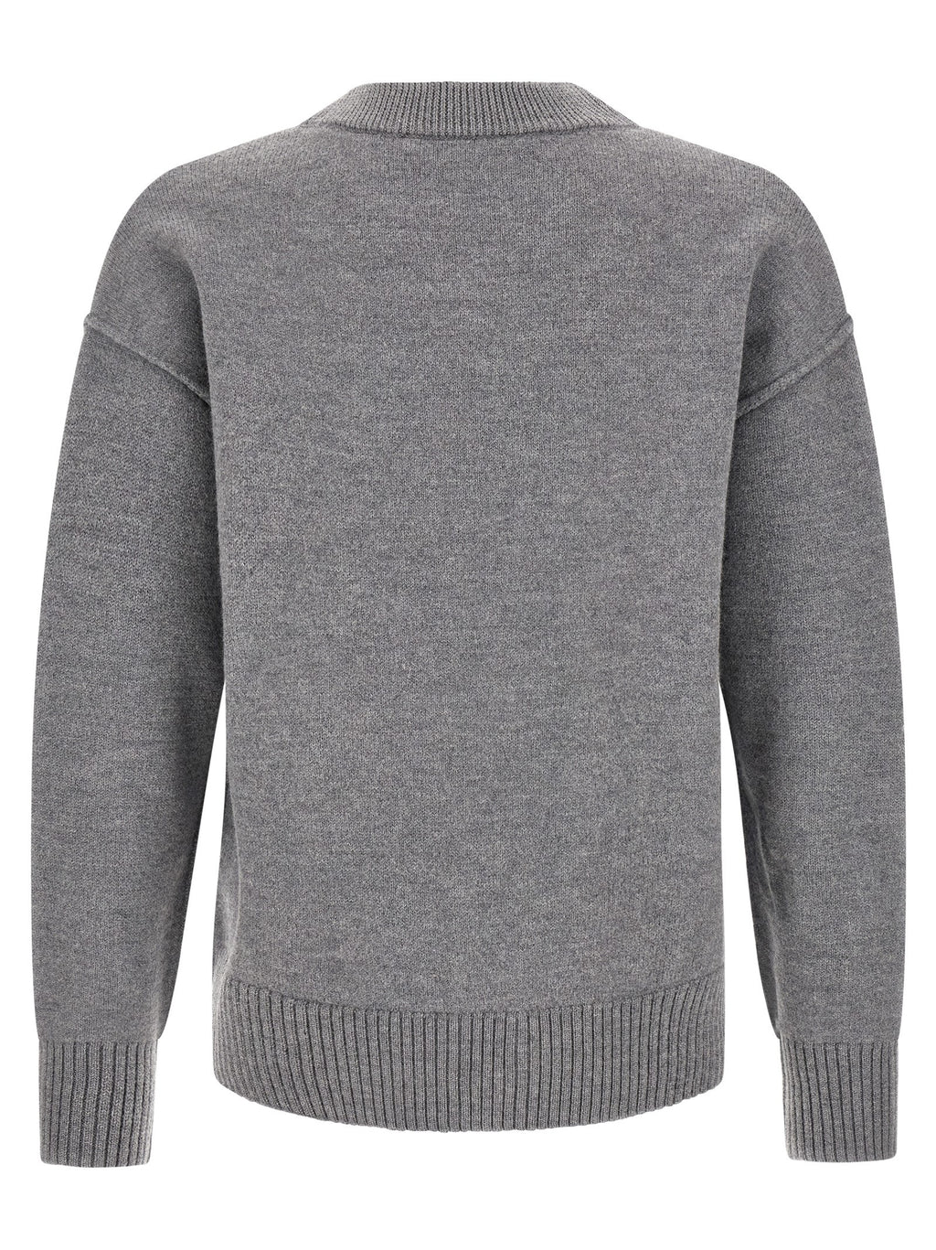 Ami Paris Gray Wool Cardigan