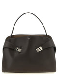Ferragamo Brown Calfskin Shoulder Bag