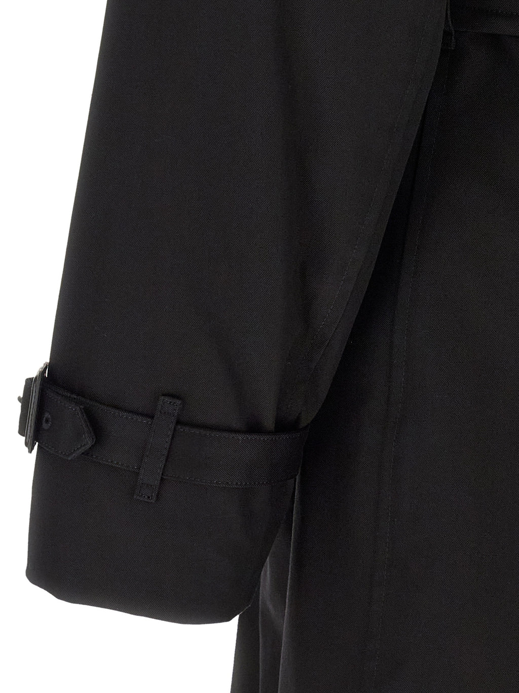 Burberry Black Cotton Coat