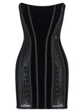 Elisabetta Franchi Black Polyester Short Dress