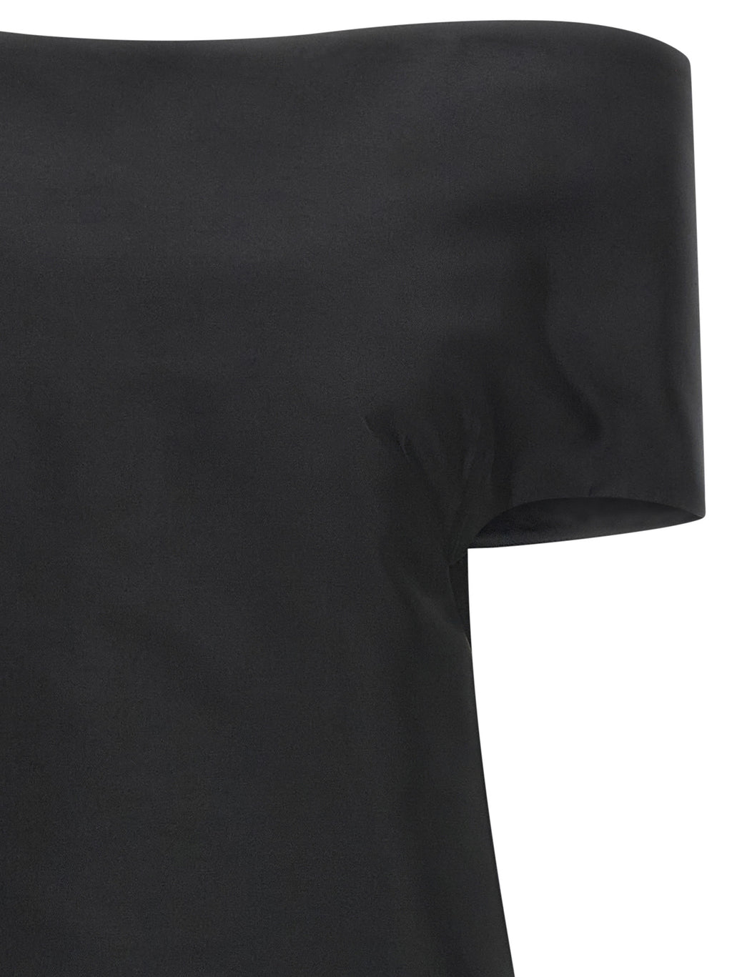 Jil Sander Black Silk Midi Dress