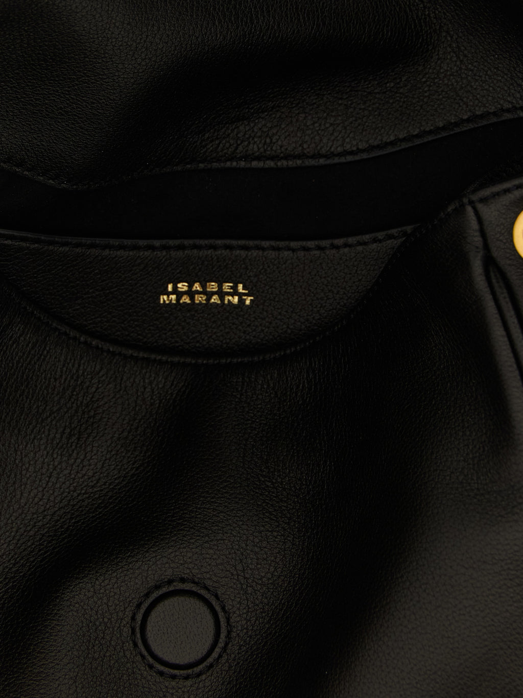 Isabel Marant Black Lamb Leather Shoulder Bag