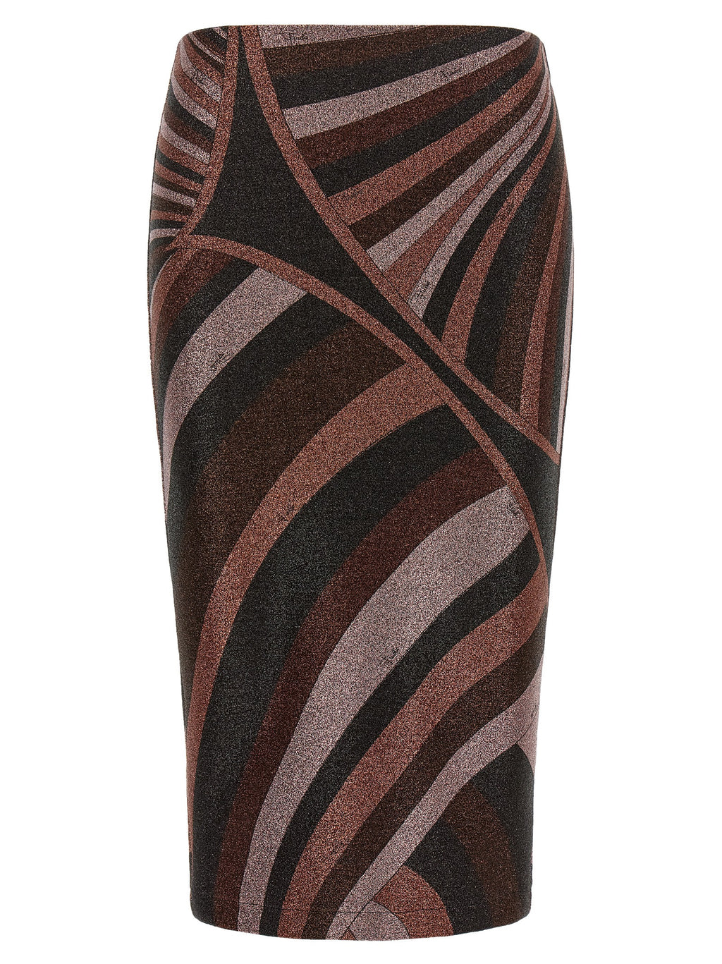 Emilio Pucci Bordeaux Polyamide Midi Skirt