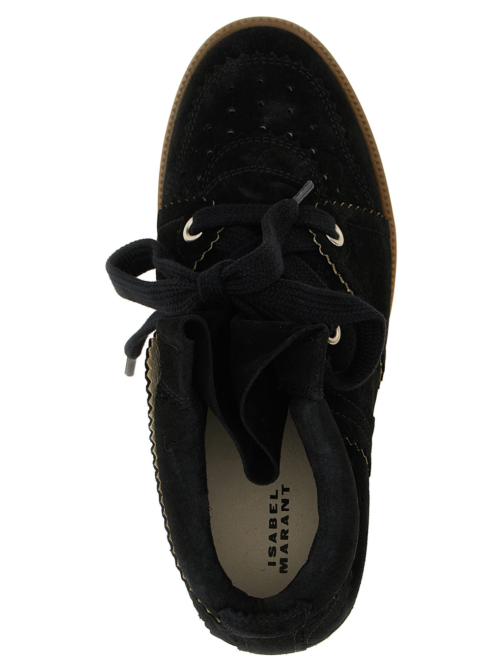 Isabel Marant Black Cowhide Wedge Sandals