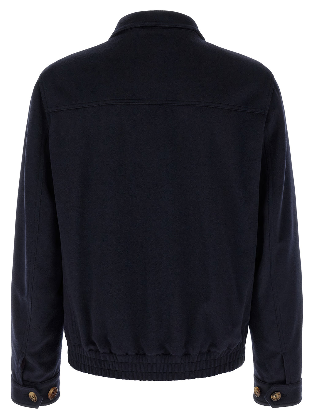 Brunello Cucinelli Blue Virgin Wool Bomber