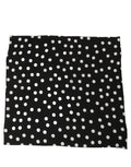 Dolce & Gabbana Black White Polka Dot Square Foulard Scarf